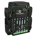 Evolution Fishing Drift Series Tackle Backpack, Outdoor Rucksack w/ 6 Fishing Tackle Trays, Heavy Duty - color: Green, size: 3600