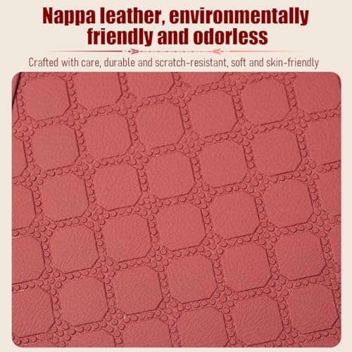 Car Seat Back Organizer, 4-in-1 Backseat Headrest Storage Box with 2 Cup Holder Hooks Tissue Box, Multifunctional Seat Back Storage Organizer for Hold Phones Drinks Bags, Universal Fit (Red) - color: Red