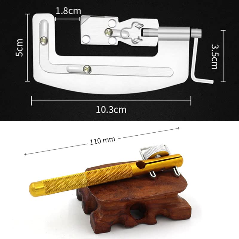 Acxico 2 Pcs Alloy Fishhook Layer Double Ended Needle knotter+semi-Automatic Fishhook line Layer Machine