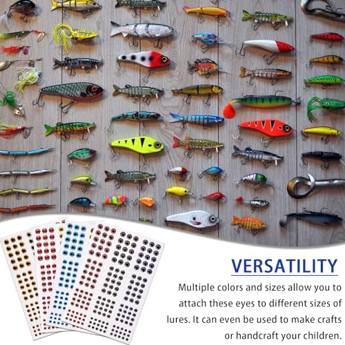 Bionic Fish Eyes for Lures Fly Tying Material Realistic Fish Eyes for Fishing Baits DIY Jigs Fishing Lure Making Supplies - style: 549pcs-3/4/5/6mm
