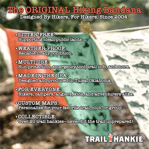 Knot Essentials Bandana – Knot Tying Guide for Hiking, Camping, Fishing & Scouts – 100% Cotton, Made in USA, 22x22 Multi-Use Bandana