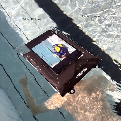 DRLOKPAK Floating Waterproof Tablet case for Ipad Pro Ipad Air Galaxy Tab S9 A9 Dry eReader Bag Pouch for Kindle Scribe Fire HD 10 Max 11 up to 11" - color: Black, size: 11inch