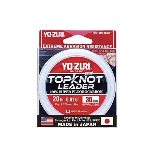 Yo-ZuriTopknot Leader 20 Pound 30 Yards Natural Clear Sinking Leader - color: Natural Clear, size: 20 lb