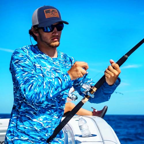 Fishing Gifts for Men - Snapback & Trucker Hats - American Flag Outdoor Fishing Hat - color: 02.navy(bassflag)