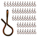 Eupheng Quick Change Fly Fishing Snaps Stainless Steel, Fishing swivels, Fast Easy & Secure, Hook Snaps for Flies, Jigs, Lures, Great Value Pack - size: 50pcs 0.32inch, style: Fly Fishing Snaps