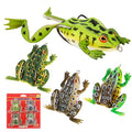 Soft Frog Lures, Topwater Swimbaits for Bass Fishing, Realistic PVC Design, Weedless Hooks, Perfect for Freshwater & Saltwater, Effective Fishing Lures for Pike & Snakehead - style: 4pcs-style D