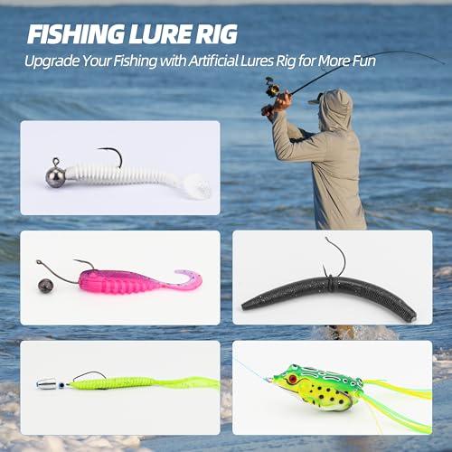 Fishing Tackle Box Set – Lure Kit for Freshwater & Saltwater, Crankbaits, Spinnerbaits, Soft Plastics, Jigs, Weights, Hooks – All-in-One Fishing Gear for Men - style: 305pcs
