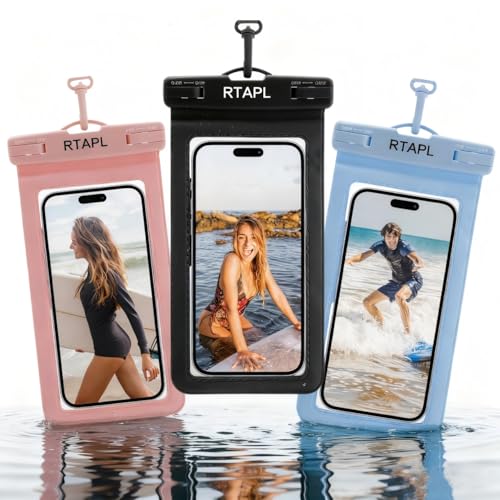 2-in-1 Floating Waterproof Phone Pouch & Detachable Armband, IPX8 Certified Dry Bag with Lanyard, Universal Protector for iPhone 17-11 Pro Max Plus Air & Galaxy S25/S24. Blue - color: Blue