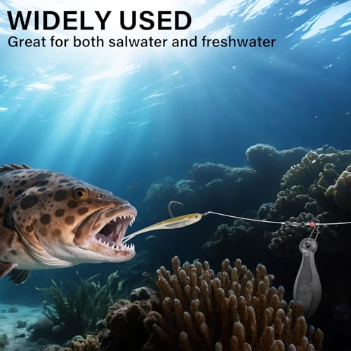 Dr.Fish Bank Sinkers Lead Fishing Weights, 1-32oz/2LB, Freshwater Catfishing Weights River Channel Surf Fishing Saltwater - size: 1oz-5 Pack