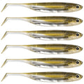 Dr.Fish Paddle Tail Swimbaits, Soft Fishing Lures for Bass Fishing 2.75-4.75 Inches, Freshwater & Saltwater Soft Plastic Baits Swim Shad Bait Minnow Lures Drop Shot - color: Pumpkinseed, size: 3.06"-6 Pack