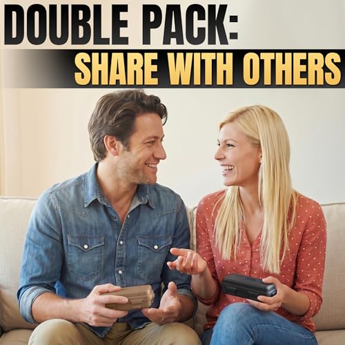 2 Pcs Small Waterproof Box – Compact Size, Lightweight, Easy Carry Geocache Containers 4.92x2.95x1.53", Tether Loops, Foam Padding – Small Hard Case with Foam for Hiking, Travel, Camp & Fishing Gear