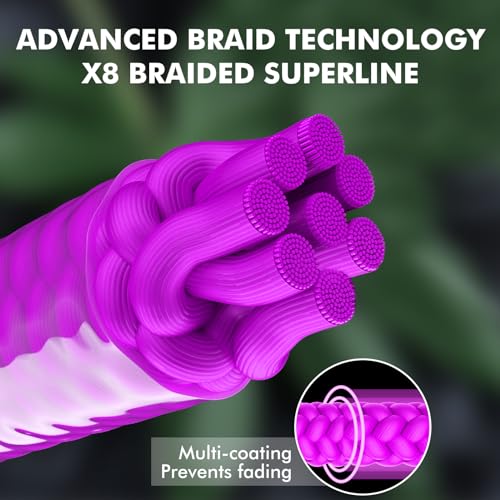TRUSCEND X8 Braided Fishing Line, Durable and Valuable PE Braid Line for Professional, More Thinner More Smoother Performance for Casting Well, Must-Have Freshwater Fishing Gear, Fishing Gift for Men - color: Multicolor A, size: 20 LB (300 yards)