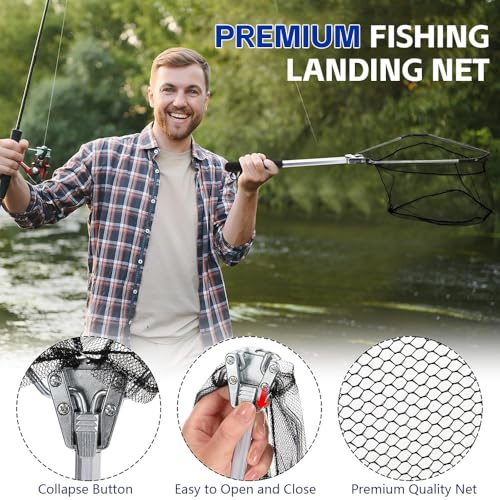 24Pcs Fishing Tools Kit, Fish Gear - Lures, Fish Lip Gripper, Fish Pliers with Lanyard, Saltwater Resistant Fishing Accessories & Equipment, Surprise Gifts for Adult Men Teen Boys Fisher