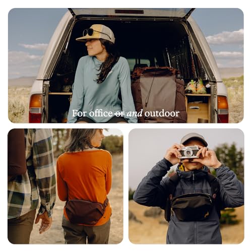 Peak Design Outdoor Sling 2L, Kelp, Padded Adjustable Shoulder Strap for Crossbody or Waist Carry, 2 Mesh Pockets, Ideal for Carrying Cameras & Small Essentials, Versatile Sling Bag for Men & Women - color: Kelp, size: 2L