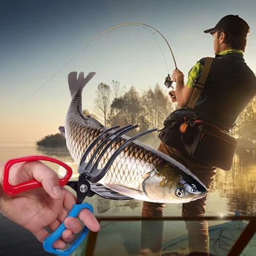 3 Fish Claw Gripper, Fishing Pliers, Fish Gripper, Metal Control Clamp Tong Tackle Tool, Multi-Functional Light Weight Accessories - color: 3 Claw*1+ 2 Claw*1