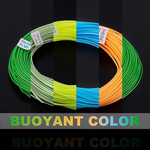 HERCULES Fly Fishing Line Floating Weight Forward Fly Line with Double Welded Loop - color: Moss Green, size: WF7F 100FT