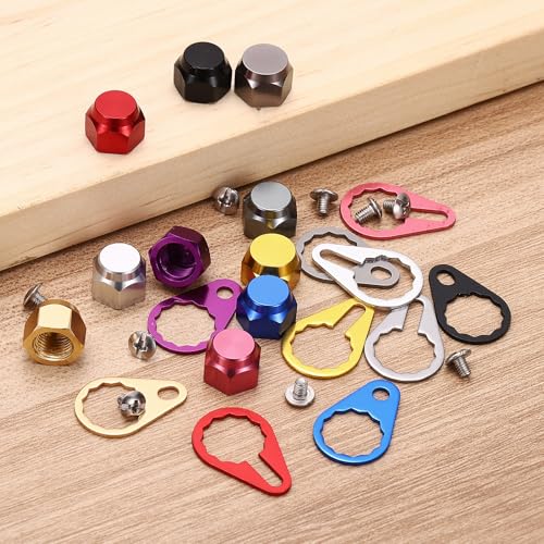 Fishing Reel Screw Nut Caps, Right Handle Knob Locking Plate Nut Replacement Parts - color: Green, size: M7