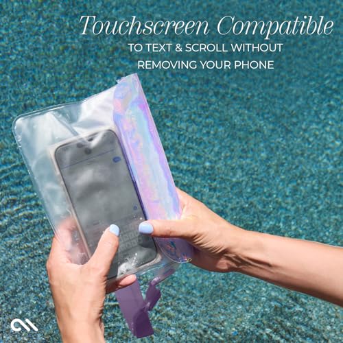 Case-Mate Soap Bubble IP68 Waterproof Fanny Pack - Iridescent | Floating Waterproof Phone Case w/Triple Seal Protection, Adjustable Strap-Fits All Phones-Beach Cruise Ship Travel Essentials - color: Iridescent Fanny Pack