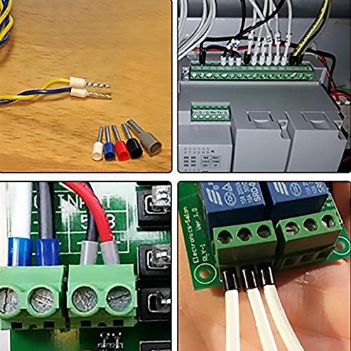XHF 1700 PCS Ferrule Crimping Tool Kit with Hexagonal Ferrule Crimper Insulated Wire End Ferrules Terminals - color: 1700 PCS Kit