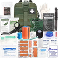 Ifak Trauma Kit, 74 Piece Upgrade Tactical First Aid Supplies, Molle Ifak Pouch Rip Away Refill Supplies for Survival Camping Hiking Travel - color: Green