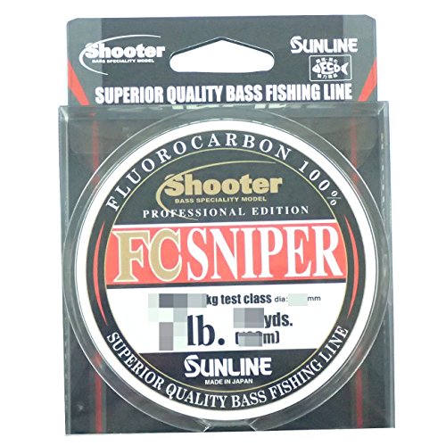SUNLINE Fluorocarbon Line Shooter, Sniper, Natural Clear - style: 60m / 30lb