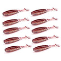 2.16in PVC Artificial Crappie Bass Bait with Paddle Tail 0.08oz.Shad Swimbaits 10-Pack Soft Baits Sea Ocean River Lake Streams Catfish Trout Pike Snapper Walleye - color: B 10pcs