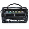 KastKing BaitSpace Line Management Bag, Fishing Line Storage Bag with Water Resistant Nylon, Clear View Window, Removable Divider, Tangle-free Leader Line Holder - color: D: Black Camo-Large
