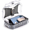 Evergreen 56 Dry Box - EDC Tough Protective Case USA Made for Organization of Cameras, Phones, Camping, Fishing, Hiking, Water Sports (Clear) - color: Clear