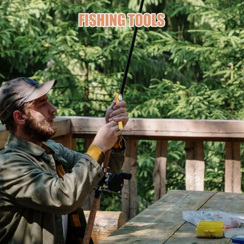 INOOMP Portable Hand Operated Fishing Knot Tying Tool Hook String Knotter Device for Snell and Bass Hooks Easy to Use Line Tyer with High Tension Strength Random Color Random Color