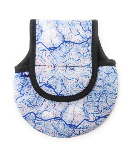 Fishing Reel Cover Reel Case Bag Pouch | Neoprene Material | for Centerpin, Fly, Ocean Reels - color: Local Flow