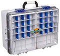 Flambeau Outdoors 4000WPNC Waterproof Satchel 4000, Portable Waterproof Tackle Box with Trays, Gray/Clear (18.71" L x 13.58" W x 7.58" D) - size: 4000 Series, style: Standard