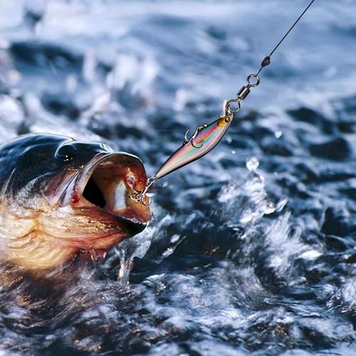 Fishing Swivels Rolling Barrel Swivels High Strength Stainless Steel Rolling Swivels Fishing Hook Line Connector Tackle Accessories - size: Size 8/0_525lb, Pack of 25