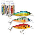Flat Sided Japanese-Style Crankbait Elfin Shad – Medium Diving Bass Fishing Lure, Hard Bait Shad Crankbait for Freshwater Velrifya - color: 0A 3-Color Pack