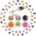 XFISHMAN Tungsten-Slot-Beads-Fly-Tying-Beads-Heads-Assortment Fly Tying Materials Nymph for Fly Fishing Slotted Tungsten Beads 60 Pack - size: 3/32"