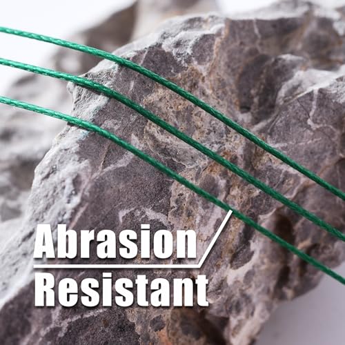 DASEE 8 Strands Braided Line, Fishing Line, Zero Stretch, 10-100LB, 300/500Yds, Abrasion Resistance, Braided Fishing Line, PE Line - color: Dark Green, size: 10LB-300YDS