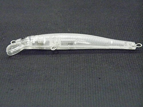 10 Blank Unpainted Minnow Crankbait Topwater Lipless Jerkbait Fishing Lures V3 - color: UPM662P10