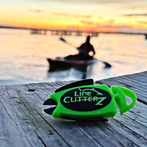 LINE CUTTERZ Patented Dual Hybrid Ceramic Cutter + Stainless Steel Micro Scissors Fishing Line Trimmer - Pink - color: Pink