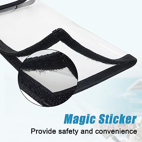 SILANON Fishing Lure Wraps Covers,4/8 Packs Clear PVC Lure Covers Durable Fishing Bait Cover Easily See Lures Fishing Hook Covers Bait Storage Protector Keep Fishing Safe for Fishing Rod - color: Black, size: 2 Pack Medium + 2 Pack Large