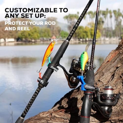 KATCH Hook Keeper for Fishing Rod: Regular & Mini Sizes - Secure Lure & Accessory Holder (Green, Regular) - color: Green