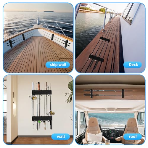 Boating Vertical Fishing Rod Holders for Boat Deck, Portable Mount Fishing Rod Holder Fishing Rod Rack for Storage and Fixation, Fishing Pole Rack - style: Boat Rod Holders-2 Pack