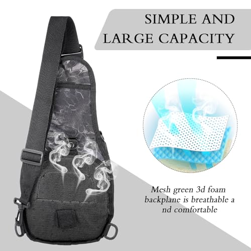 Sosation 134 Pcs Fishing Tool Fishing Tackle Box Kit and Equipment for Adults Beginner Gift, Hook Remover, Pliers Kit, Backpack Tackle Container Lures, Lip Gripper, Weigh Scale - color: Python Pattern