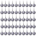 50Pcs Round Fishing Weights Sinkers Ball Fishing Weights Casting Drop Shot Sinkers Catfishing Sinkers Lead Weights Sinkers with Barrel Swivels for Saltwater Freshwater Fishing-(3.5-10g) - size: 1/8oz(3.5g)-50 Pack