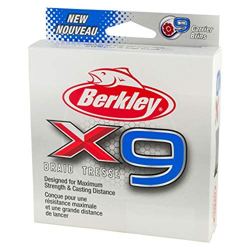 Berkley x9 Braid Fishing Line - color: Crystal, size: 328yd, style: 15lb Test