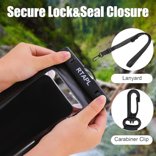2-in-1 Floating Waterproof Phone Pouch & Detachable Armband, IPX8 Certified Dry Bag with Lanyard, Universal Protector for iPhone 17-11 Pro Max Plus Air & Galaxy S25/S24. Blue - color: Blue