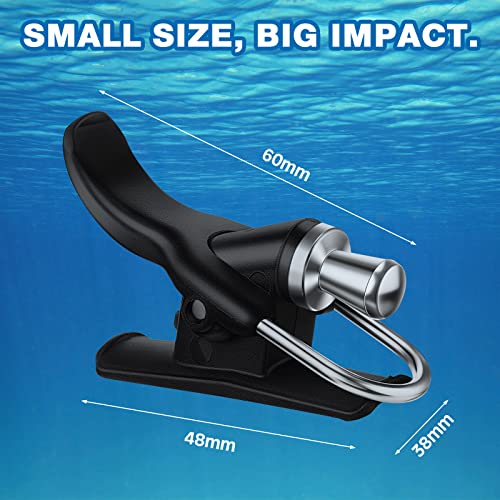 Wettarn 4 Pcs Cast Surf Fishing Trigger Sea Fishing Casting Trigger Aid Surf Gear for Pole Rod Shore Beach Thumb Finger Accessories - color: Black