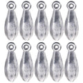 Sougayilang Fishing Weights Sinkers Bank Sinkers Bullet Weights for Surf Fishing Pier Bank Fishing Saltwater Fishing Gear 1oz to 12oz - size: 2oz 10pcs