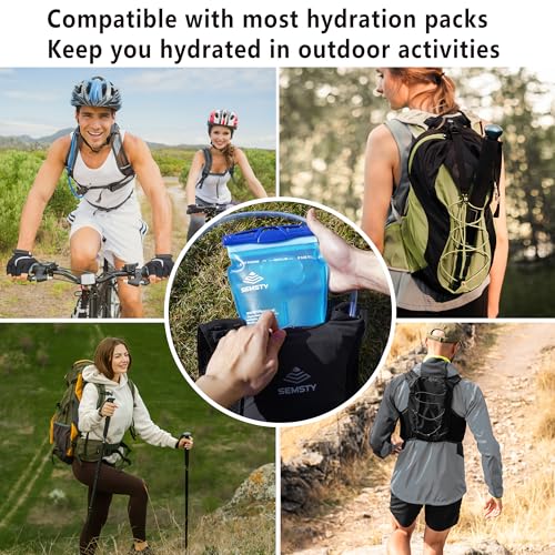 Hydration Bladder, 1.5L Water Bladder for Hiking Backpack, BPA-Free Leak Proof Water Reservoir Storage Bag, Water Pouch Hydration Pack for Hiking Cycling Running