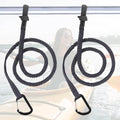 Kayak Paddle Leash Kayak Rod Leash, 3-7 ft Stretchable Strap Lanyard Rope for SUP,Kayak Fishing Accessories for Kayak and Paddles - color: Black 2 Pack
