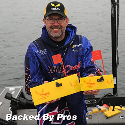 Yellow Bird Planer Board for Fishing - Available in 4 Sizes - style: 10 Inch - (1) Right