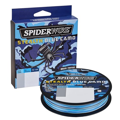 SpiderWire Stealth Braid Fishing Line - color: Blue Camo, size: 125yd, style: 10lb Break Strength
